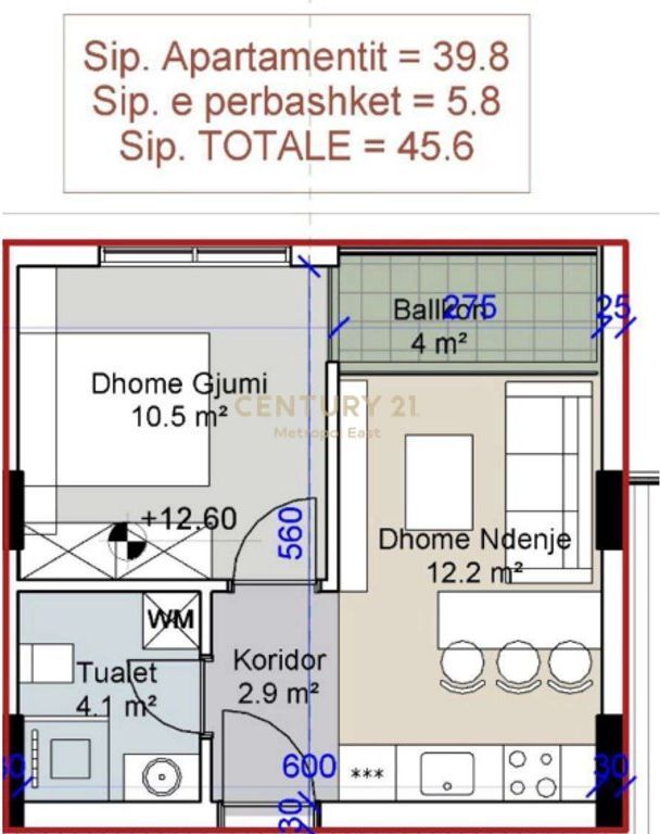 APARTAMENT 1+1 NË SHITJE – RESIDENCA PORTO LALZI