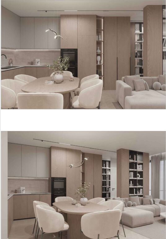 Appartamento contemporaneo 1+1 in vendita – Zona Via Bardhyl, Tirana