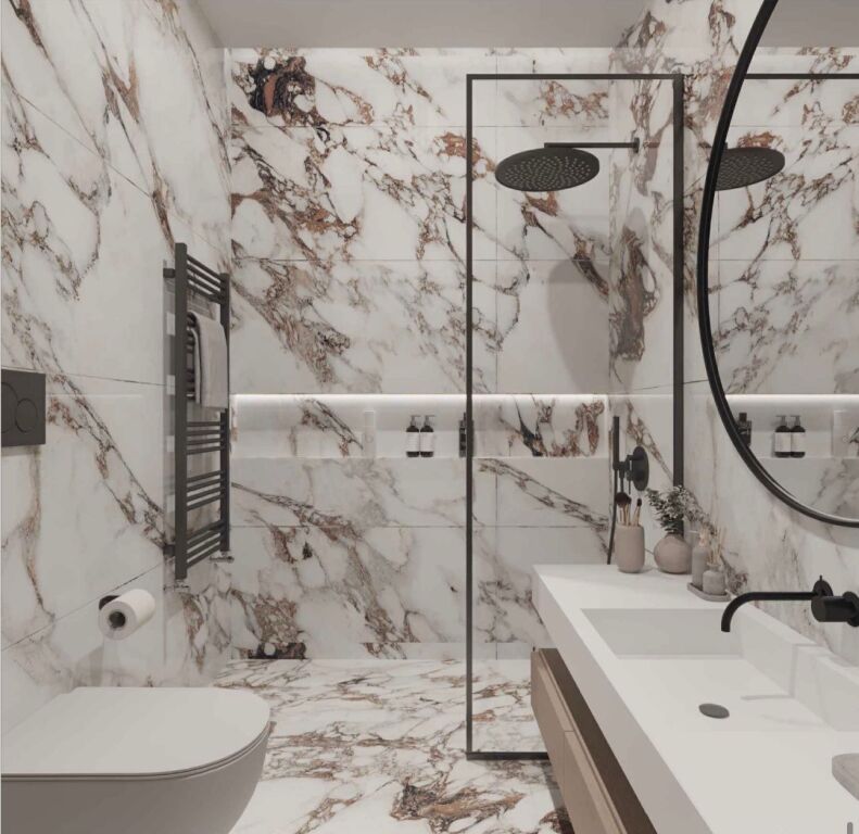 Appartamento contemporaneo 1+1 in vendita – Zona Via Bardhyl, Tirana