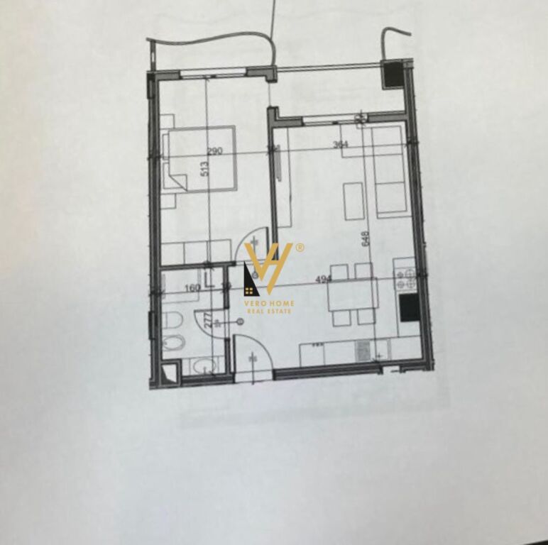 VENDESI APPARTAMENTO 1+1+BLK A PASKUQAN, RES. ALUNA 88.000 EURO