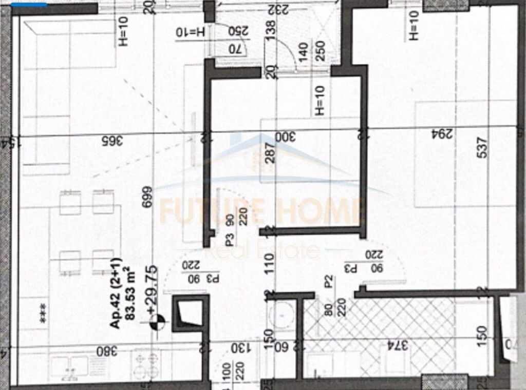 Shitet, Apartament 2+1+Post Parkimi, "Meis Garden Resindece", Fusha e Aviacionit.