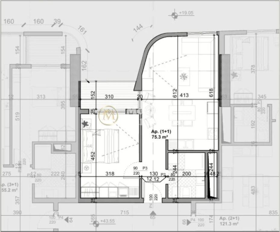 Sale | Apartment 1 + 1 + Parking Spot | Skanderbeg Square | 300000 €