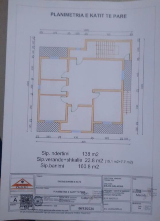 Shitet Penthouse Apartament -160 m²
