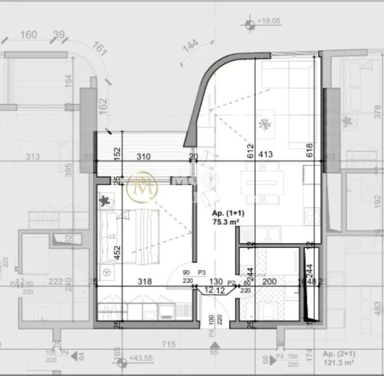 Sale | Apartment 1 + 1 + Parking Spot | Skanderbeg Square | 300000 €
