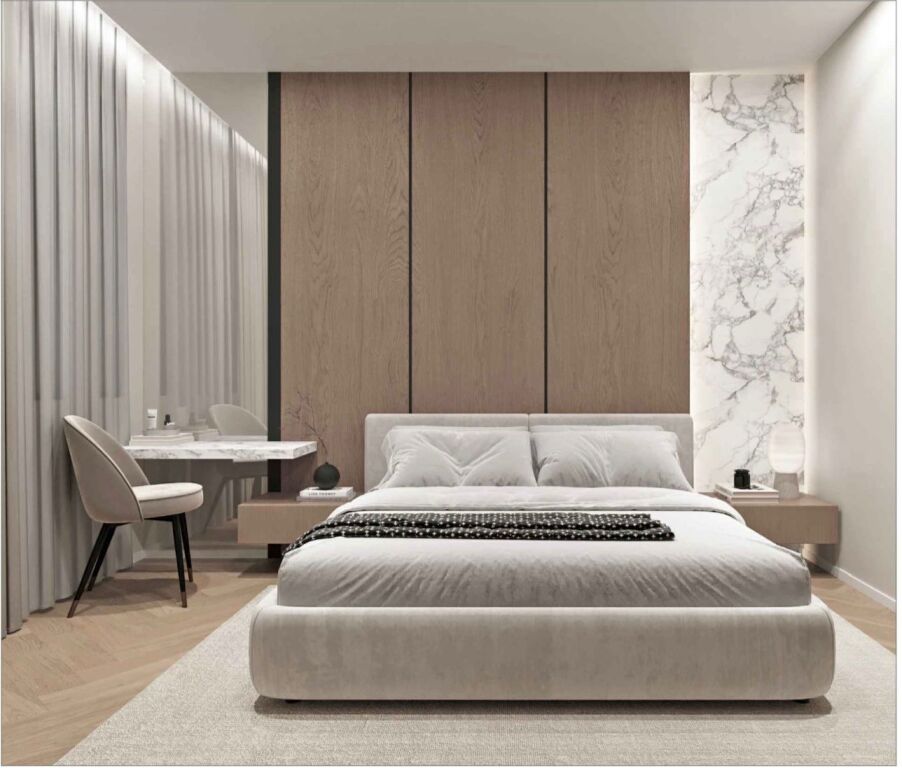 Appartamento contemporaneo 1+1 in vendita – Zona Via Bardhyl, Tirana