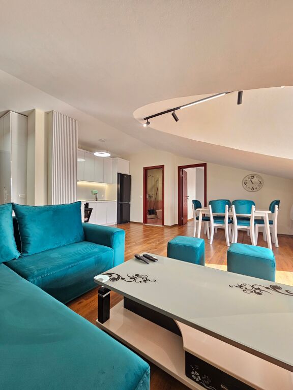 Shkozë "with view of Lake Farkes First time for rent Apt 1+1 (+ Bllkn) 100% New 5 min from Tegu, with fantastic view of Lake Farkes .📍 ( Doros Residence)* New Building | *47,000 leke / Month* 🔥 Everything new
