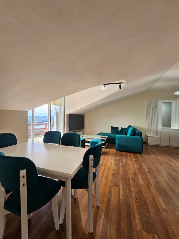 Shkozë "with view of Lake Farkes First time for rent Apt 1+1 (+ Bllkn) 100% New 5 min from Tegu, with fantastic view of Lake Farkes .📍 ( Doros Residence)* New Building | *47,000 leke / Month* 🔥 Everything new
