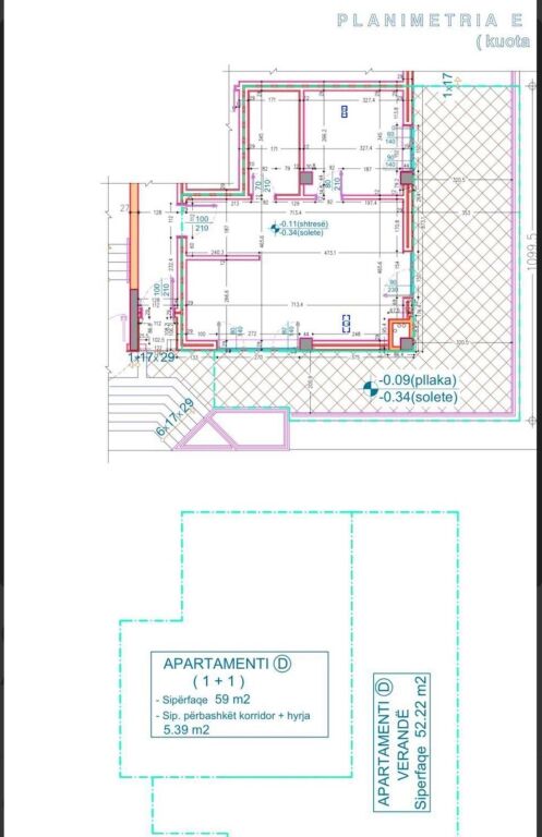 APPARTAMENTO 1+1 + VERANDA IN VENDITA A KODRA E DIELLIT