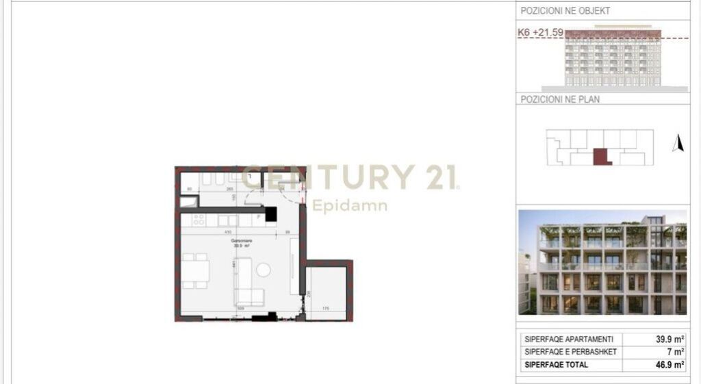 ESCLUSIVO! Studio in vendita - Residenza “Mes Pishave” Mali i Robit !!