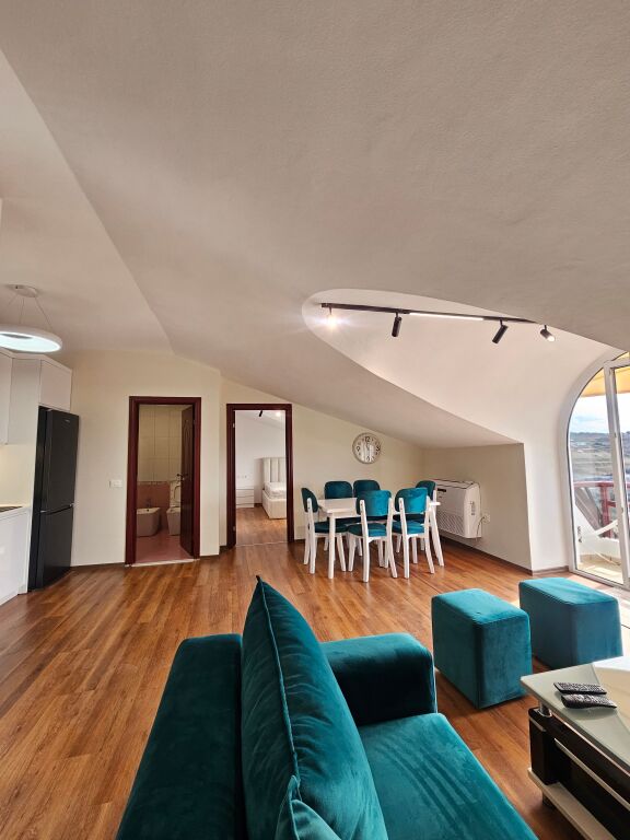 Shkozë "with view of Lake Farkes First time for rent Apt 1+1 (+ Bllkn) 100% New 5 min from Tegu, with fantastic view of Lake Farkes .📍 ( Doros Residence)* New Building | *47,000 leke / Month* 🔥 Everything new
