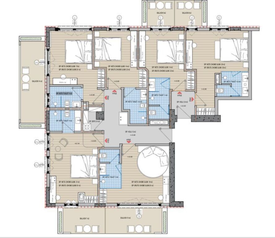 ZYRE ME QERA 250 M2 KOMPLEKSI DELIJORGJI 2.500 EURO