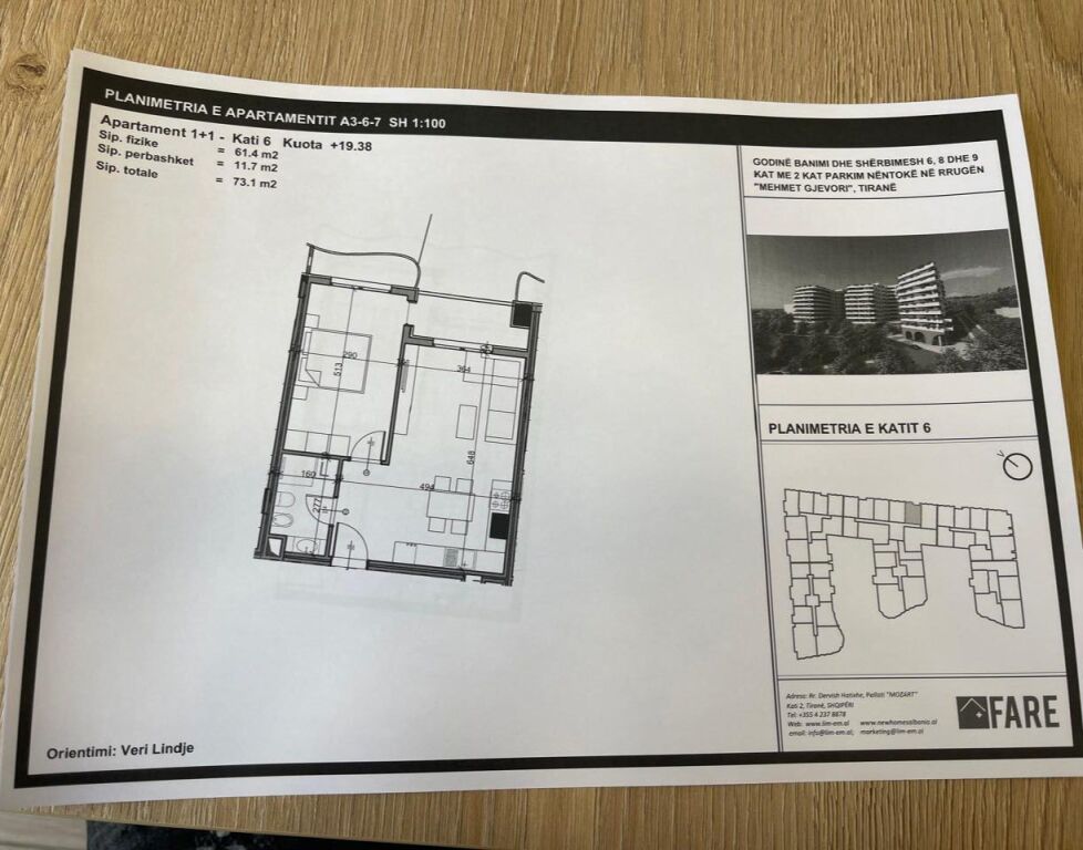 Shitet apartament 1+1 Residenca Aluma Paskuqan!