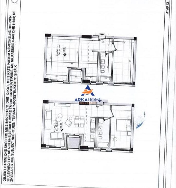 SHITET APARTAMENT 1+1+BALLKON " BULEVARDI I RI " 226 275 EURO