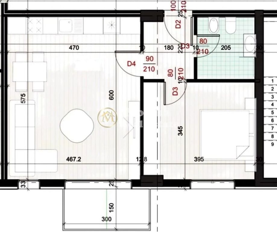 Shitje | Apartament 1 + 1 | Fusha Aviacionit | 84.000 €