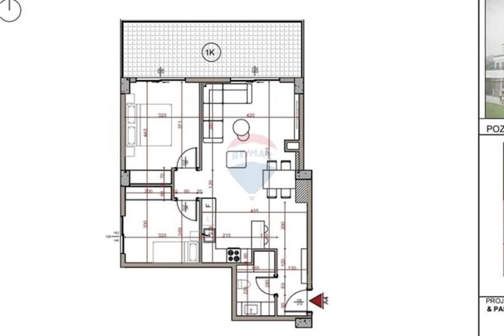 2+1 apartment for sale, Dry Lake