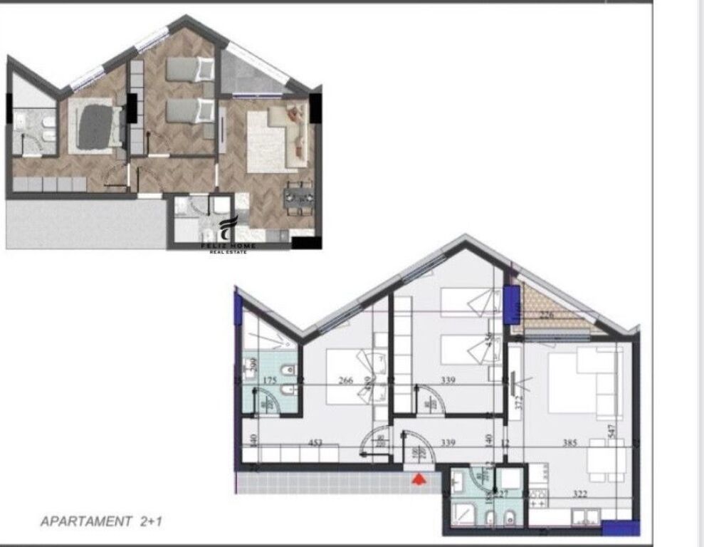 IN VENDITA APPARTAMENTO 2+1 ZOGU I ZI 164.000 EURO