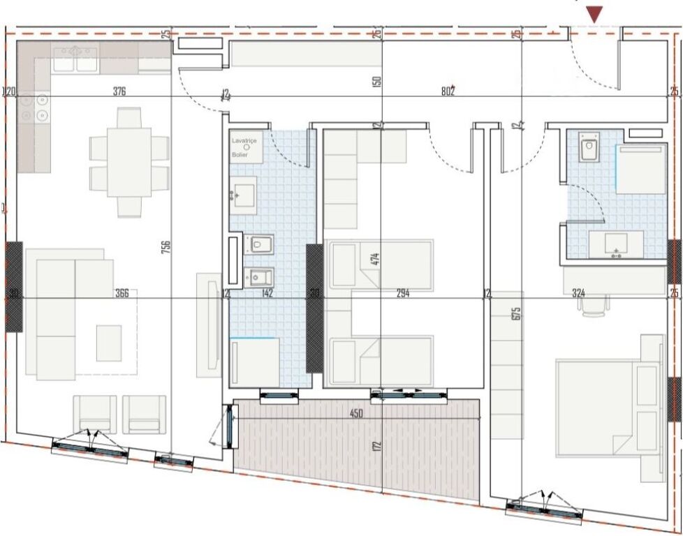 ✨Apartment 2+1+2 for Sale | 📍Ringside Residences, Paskuqan
