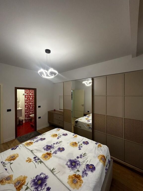 🏢In the 21 Dhjetori area, a furnished 2+1+2 apartment is for rent 1,000Euro   