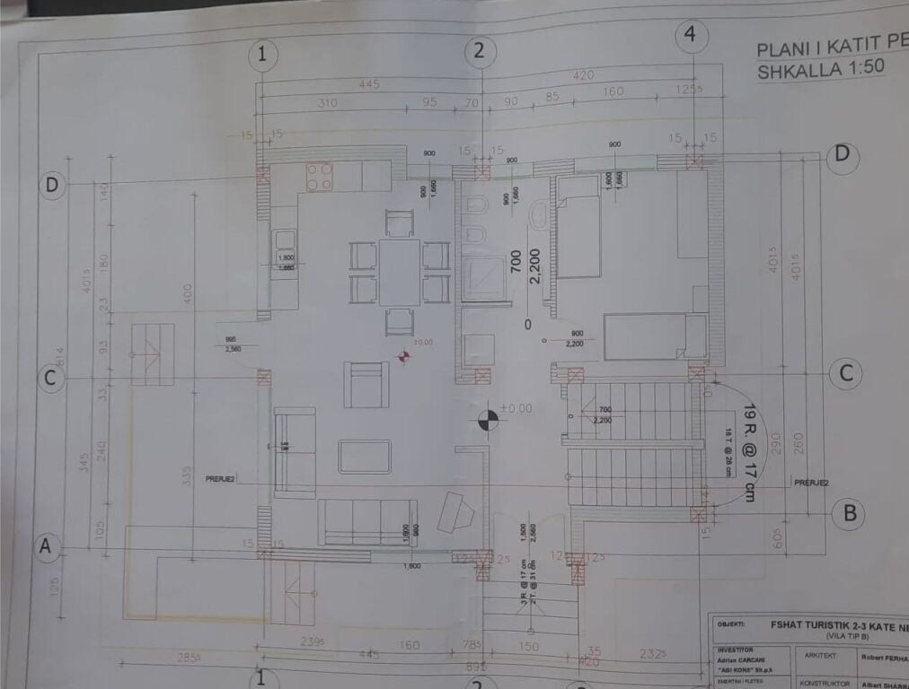 SHITET VILE 250 M2 DURRES 1.300.000 EURO