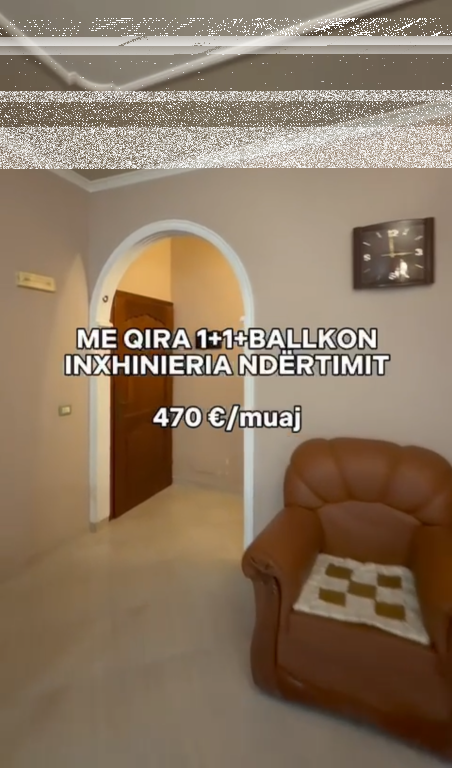 Apartament 1+1, Inxhineria Ndertimit!