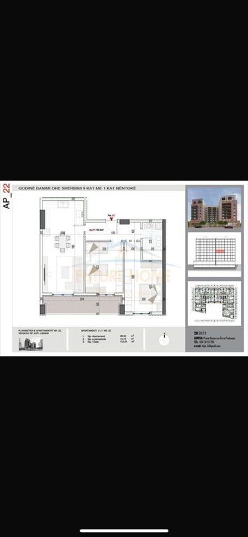 In vendita, Appartamento 2+1, 2N SHPK, Paskuqan
