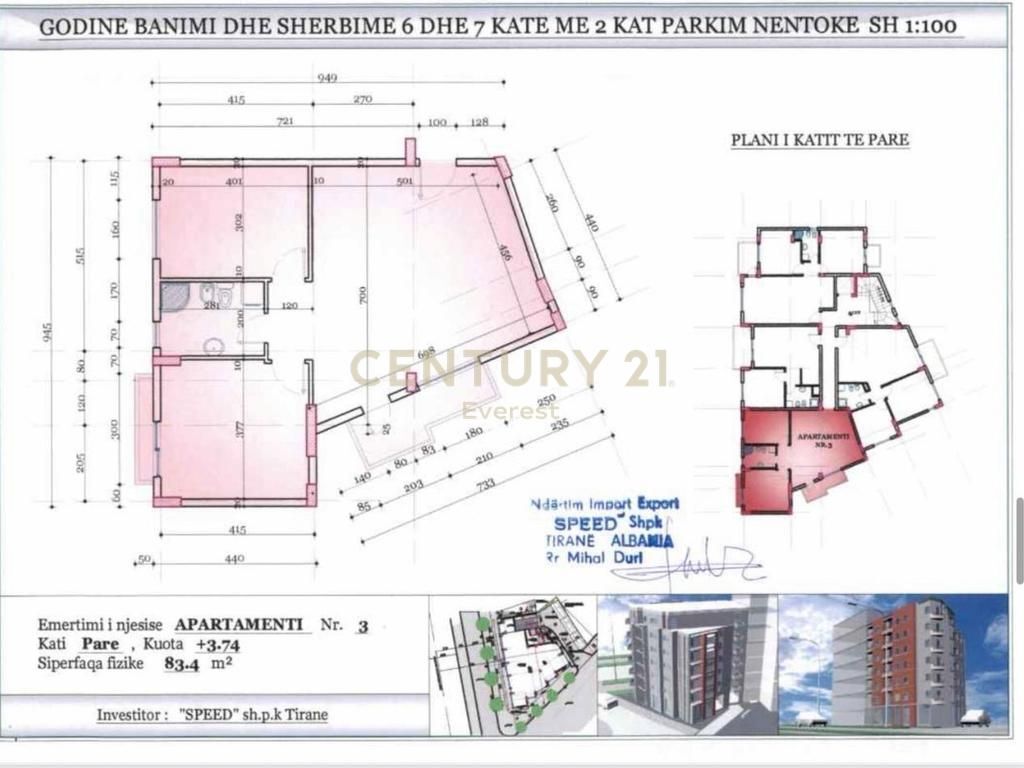 Apartment 2+1 for sale in Don Bosko