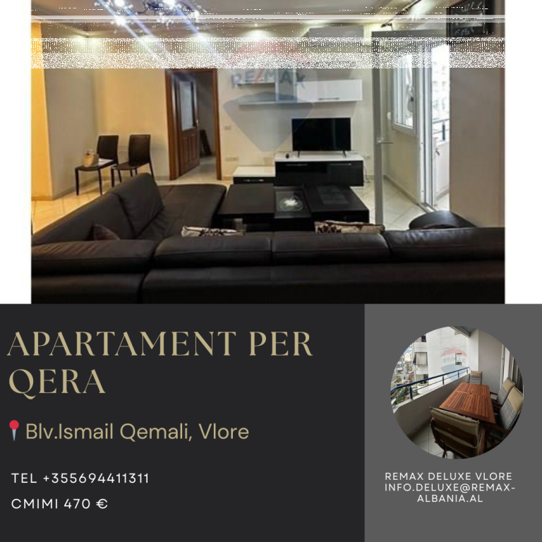 Apartament 2+1+2 me Qira – Bulevardi Ismail Qemali, Vlorë