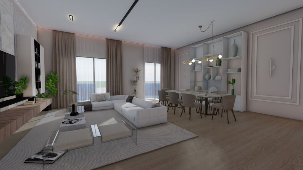 🏡 Appartamento 3+1 + 2 Bagni in Affitto – Lion Park Residence | Via Elbasani