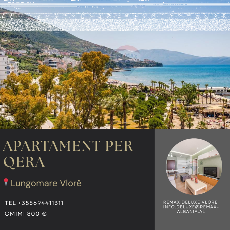 Apartament Luksoz 1+1 ,Lungomare, Vlorë