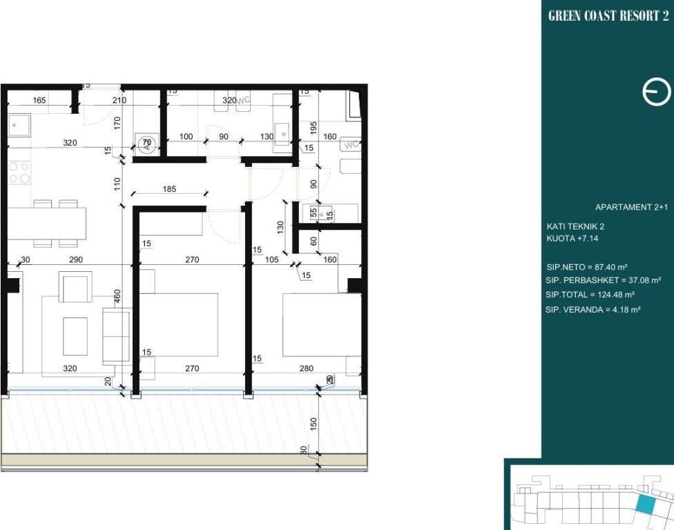 Shiten 2 Apartamente 2+1 Green Coast 2📍Palase