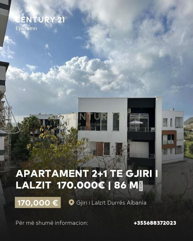 APARTMENT 2+1 FOR SALE AT LALZIA BAY 170,000€ | 86 m²