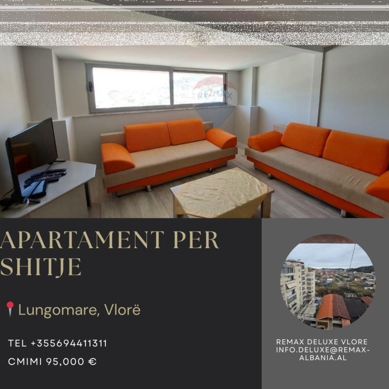 🌊 Apartment 1+1 for sale – Lungomare, Vlora