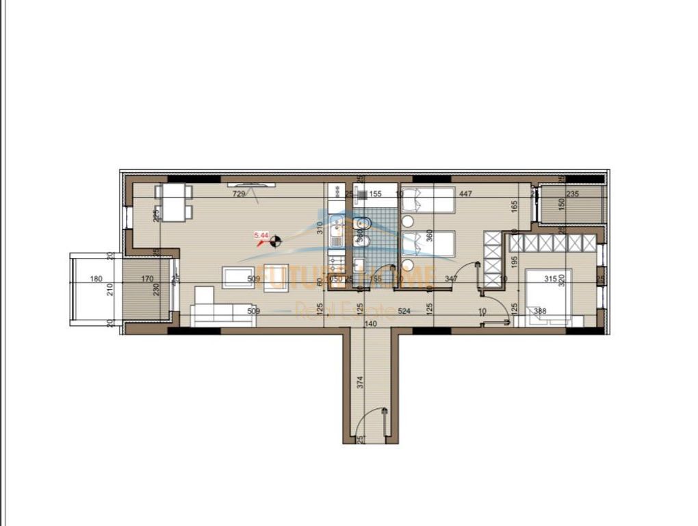 Shitet, Apartament 2+1, Riviera Residence,Kamëz.