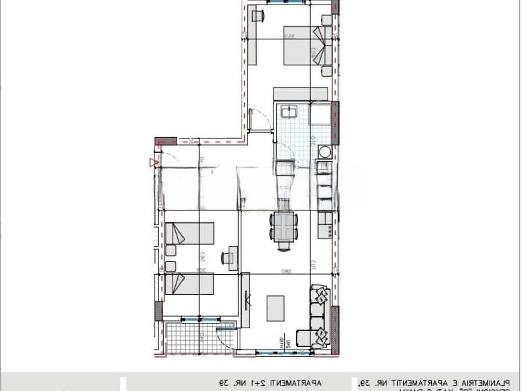 APARTMENT 2+1+2T FOR SALE IN UNIVERS CITY TIRANA 120,000 €