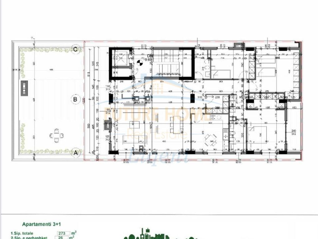 For sale, Penthouse 3+1+3 Parking Spaces, Tulipan Residence, TEG