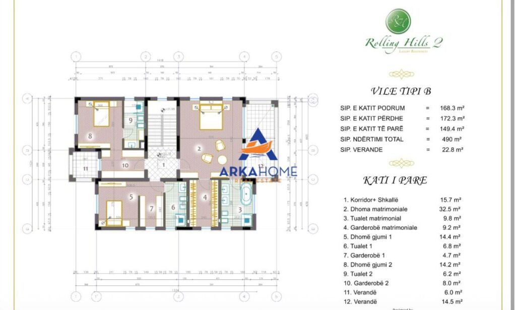 3 STOREY VILLA FOR SALE "RROLLING HILLS 2" 1,600,000 EURO