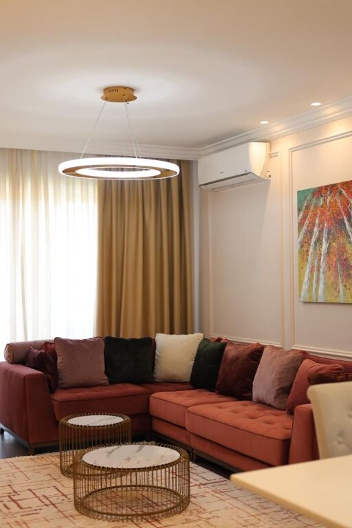 🏢Laprake, Dritan Hoxha Street, apartment for rent, 2+1+2+parking space, furnished. 1,300Euro