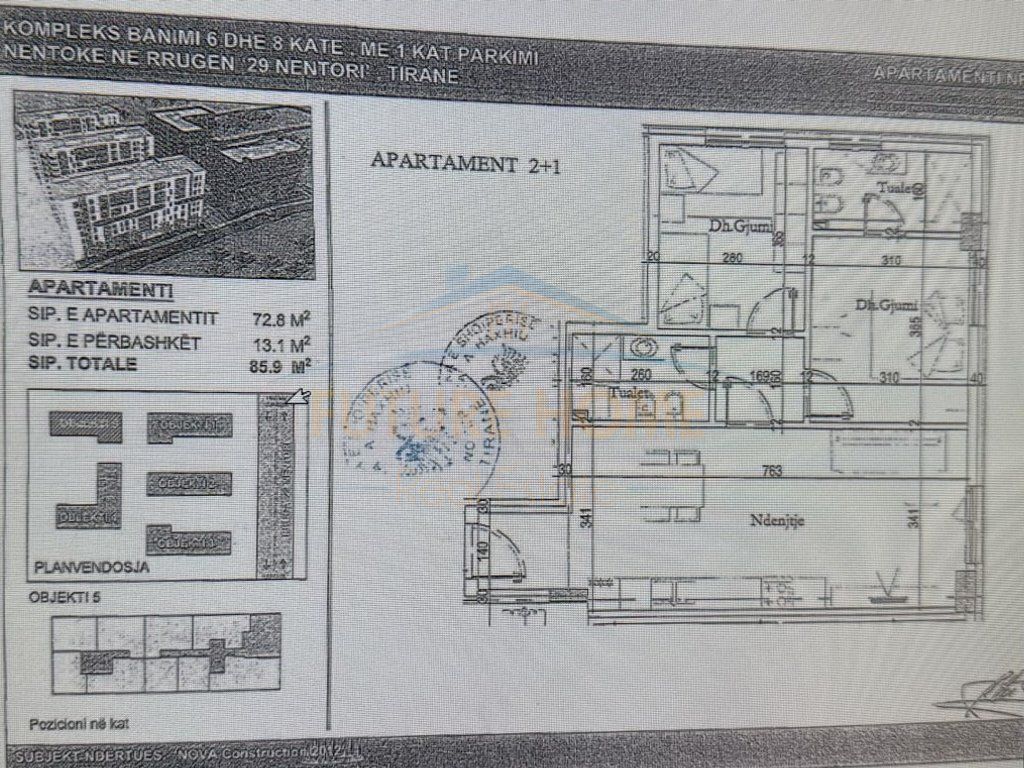 For sale, Apartment 2+1+2, Tirana Entry 2, Tirana. ELT63839