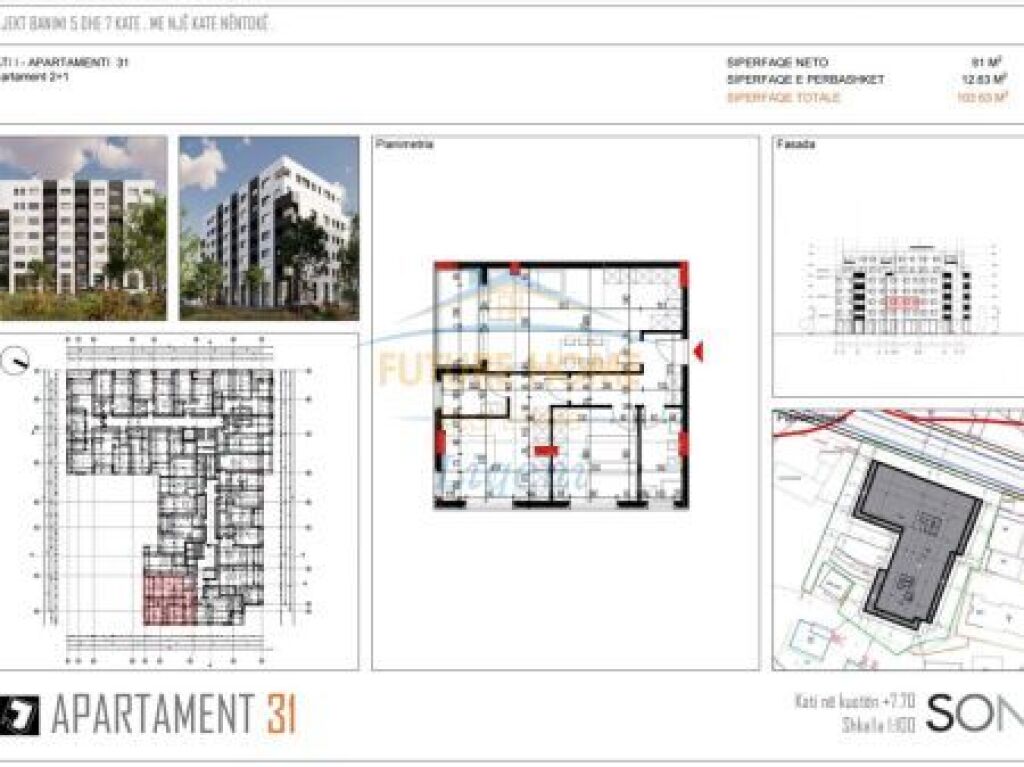 In vendita, Appartamento 2+1+2, Paskuqan, Tirane.
