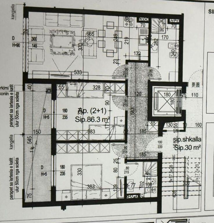 Apartment 2+1 for sale in Astir