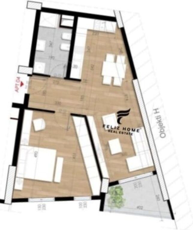 SHITET APARTAMENT 1+1 ISH FUSHA E AVIACIONIT 131.600 EURO