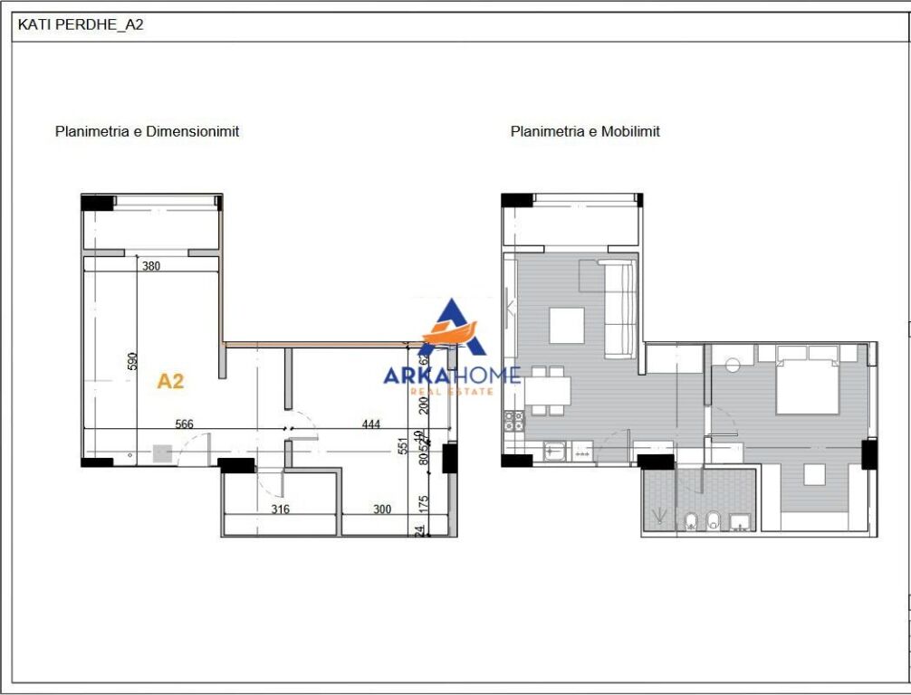 SHITET APARTMENT 1+1+VERANDE "NE POGRADEC" 87.791 EURO