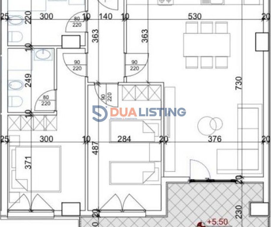 We sell a 2+1 apartment in the Aura complex in the Lapraka area.