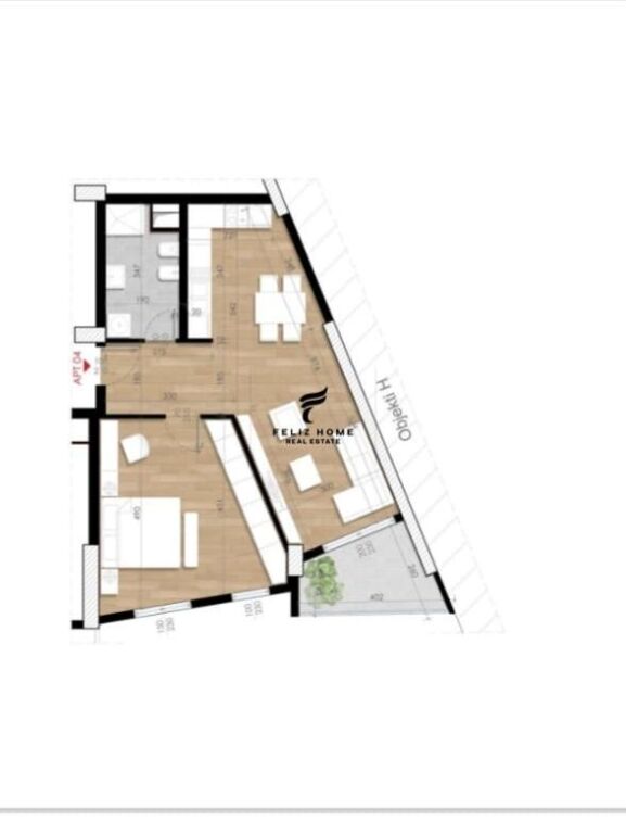 SHITET APARTAMENT 1+1 ISH FUSHA E AVIACIONIT 131.600 EURO