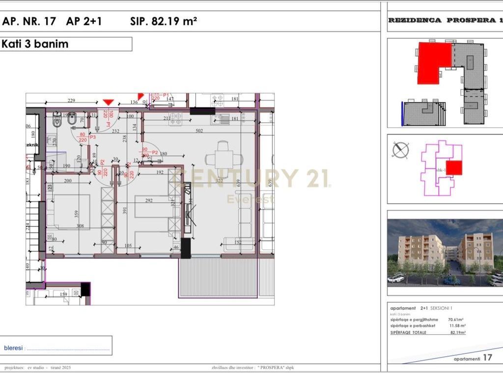 SHITET APARTAMENT 2+1 TEK KODRA E LIQENIT NE PASKUQAN