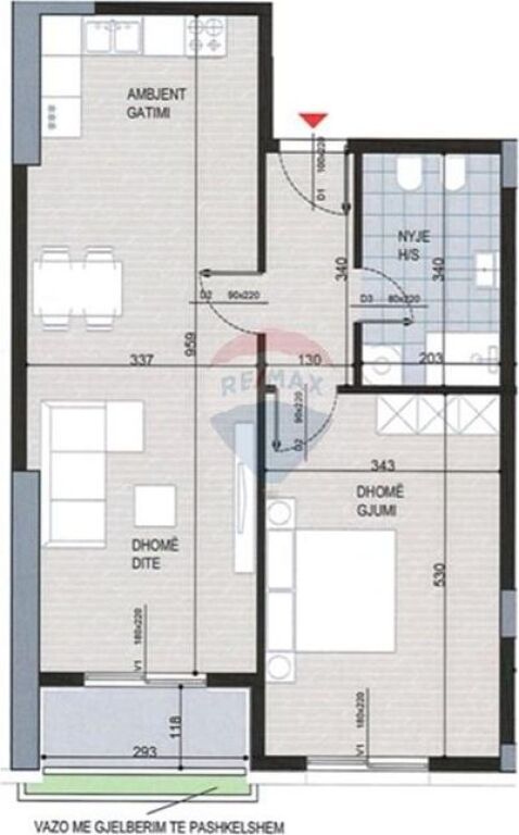 Apartament 1+1 për Shitje – Ish Fusha e Aviacionit, Tiranë