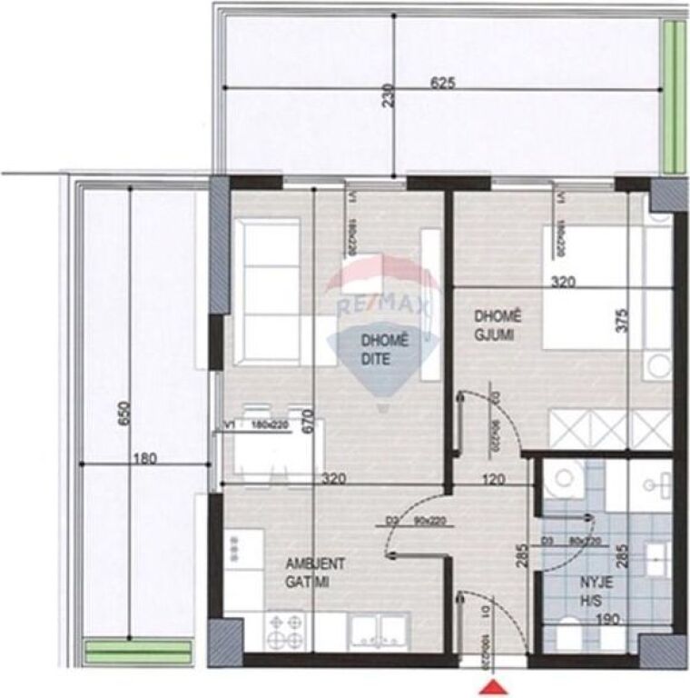 Apartament 1+1 për Shitje – Ish Fusha e Aviacionit, Tiranë