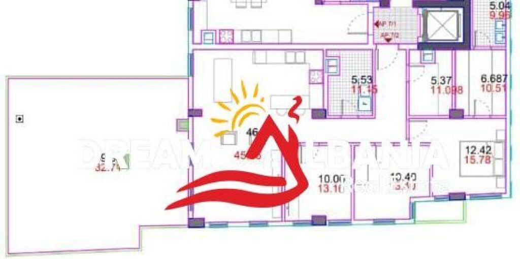 For sale apartment 3+1+2+veranda in Rr.Qemal Stafa, near Shkolla e Kuqe, Tirana (ID 4131427)