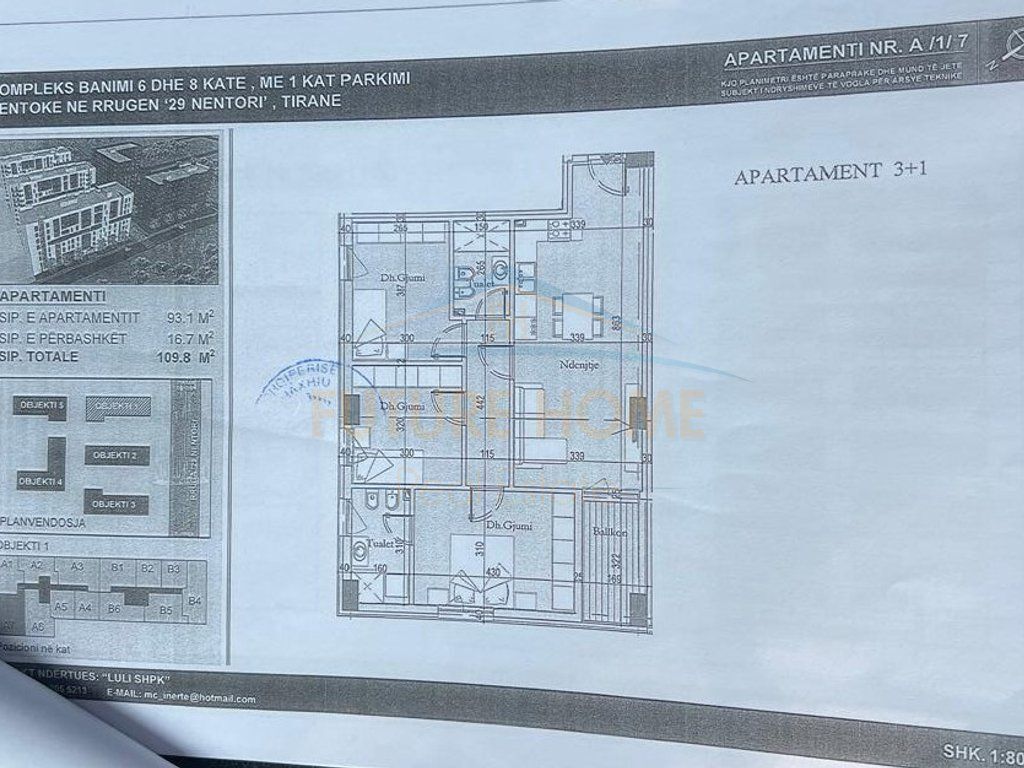 For sale, Apartment 3+1+2, Tirana Entry 2, Tirana.