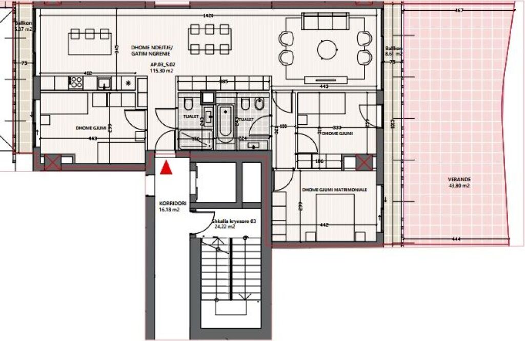 SHITET APARTAMENT TE VLORA MARINA  VIJA E PARE